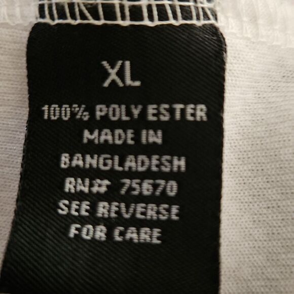 Westy White and Gray Button-Up Women's XL Jersey Top - Picture 4 of 5